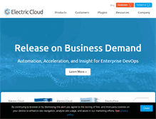 Tablet Screenshot of electric-cloud.com